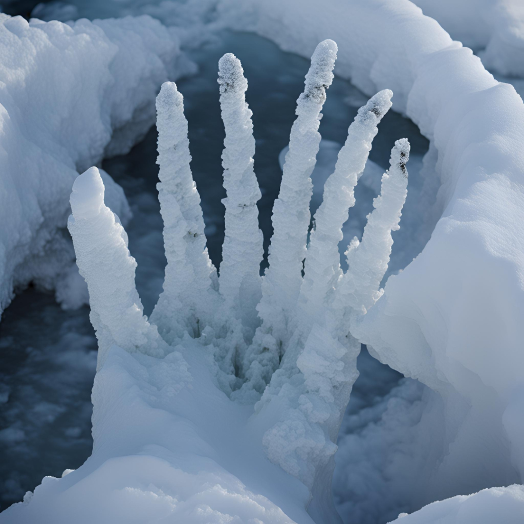 The 'Finger of Death' that Freezes Everything it Touches: A Natural Phenomenon